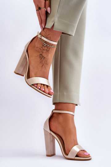 Satin High Heel Sandals... 2