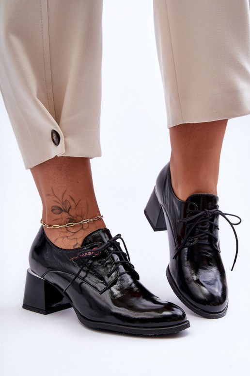 Leather Patent Heeled Women's Shoes...