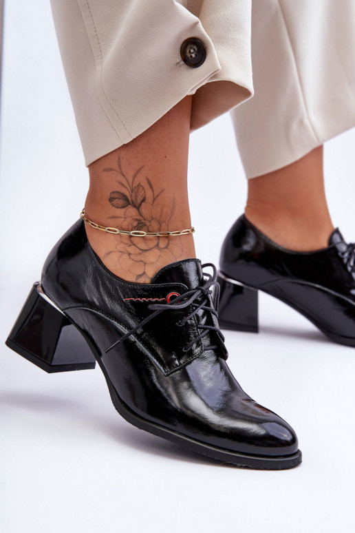 Leather Patent Heeled Women's Shoes...