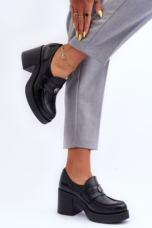 Women's Leather Half Boots on Heel... Women's Leather Half Boots on Heel...