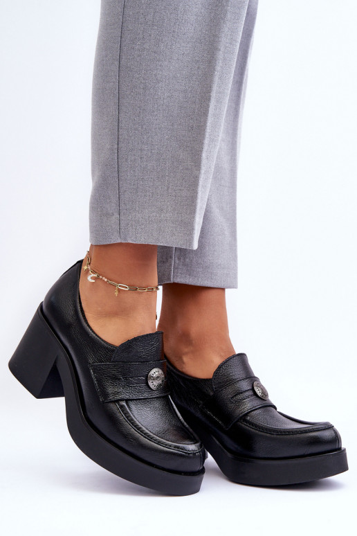 Women's Leather Half Boots on Heel... Women's Leather Half Boots on Heel...