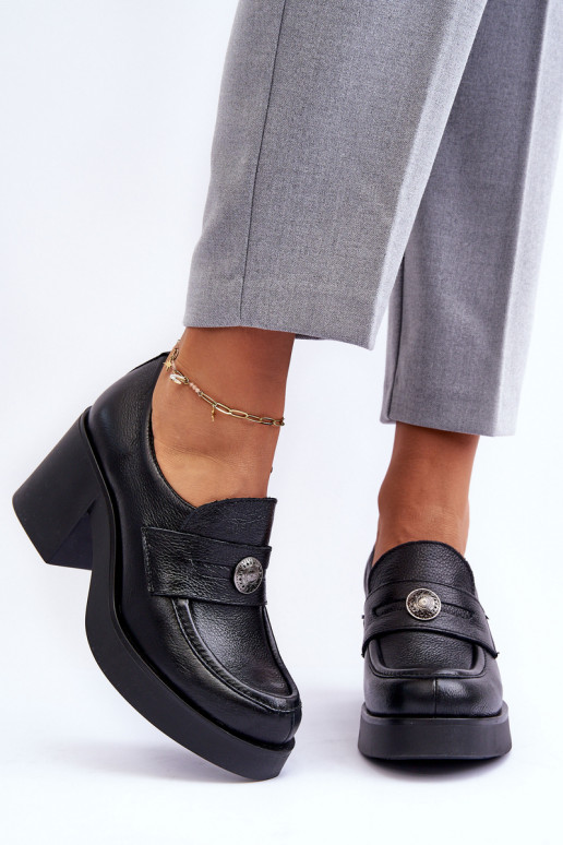 Women's Leather Half Boots on Heel... Women's Leather Half Boots on Heel...