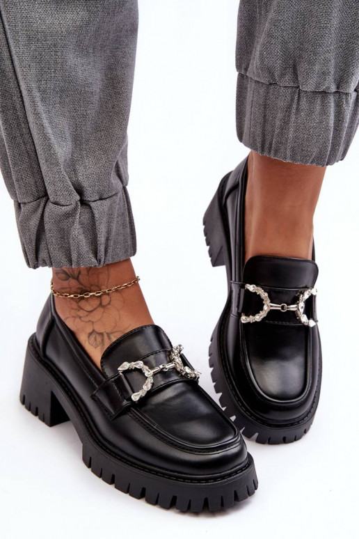 Women's Leather Half-Boots with a... Women's Leather Half-Boots with a...