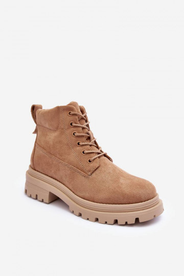 Suede Trapper Boots With...