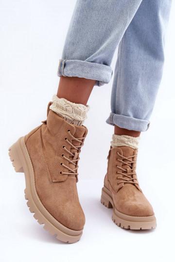 Suede Trapper Boots With... 2