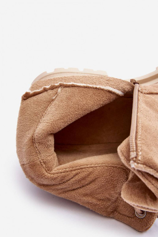 Suede Trapper Boots With Padded... Suede Trapper Boots With Padded...