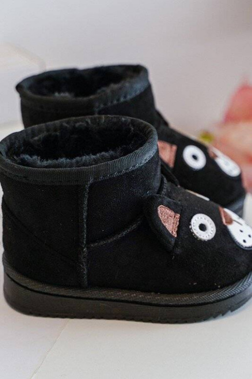 Children's Padded Snow Boots Black... Children's Padded Snow Boots Black...