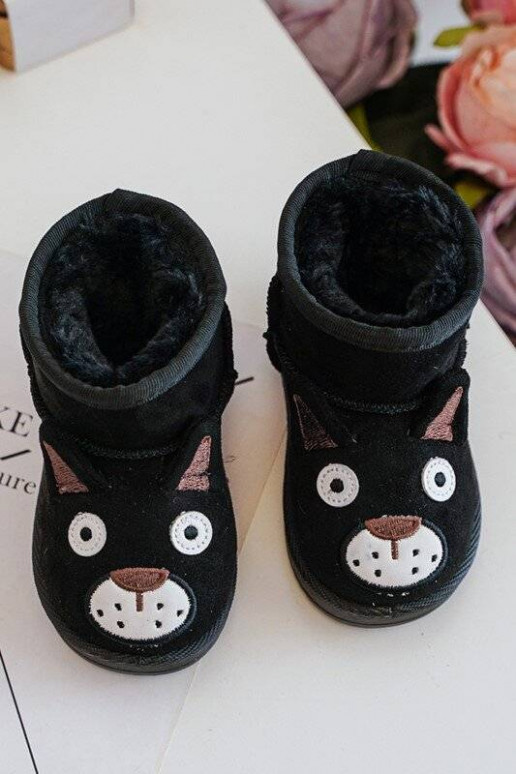 Children's Padded Snow Boots Black... Children's Padded Snow Boots Black...