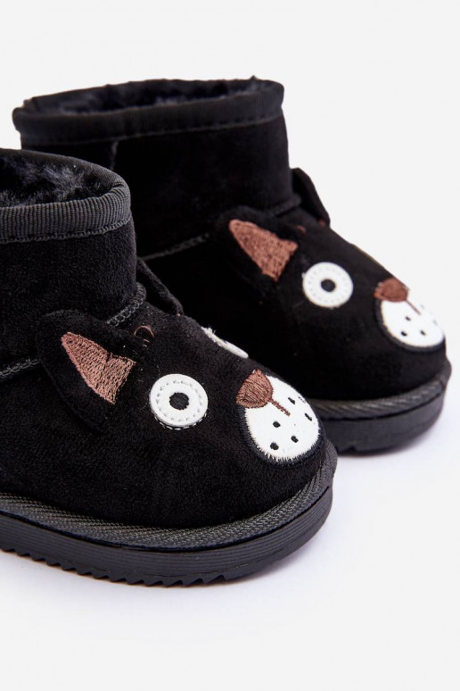 Children's Padded Snow Boots Black... Children's Padded Snow Boots Black...