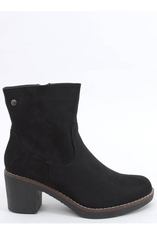 Boots with a rubber heel LINZI BLACK Boots with a rubber heel LINZI BLACK