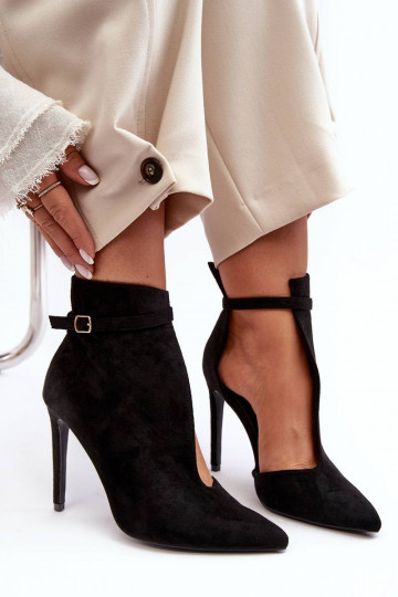 Women's Suede Heels Black... 2