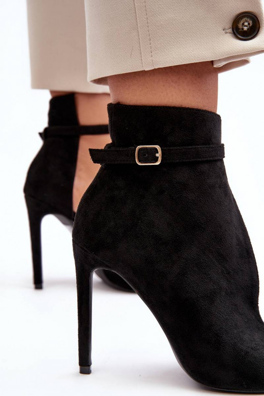 Women's Suede Heels Black Amalundi Women's Suede Heels Black Amalundi