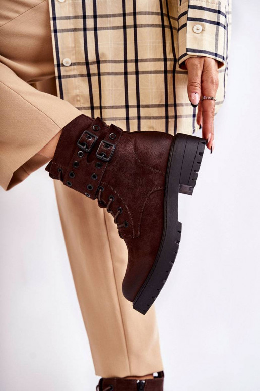 Women's Suede Warm Boots Brown Silvor Women's Suede Warm Boots Brown Silvor