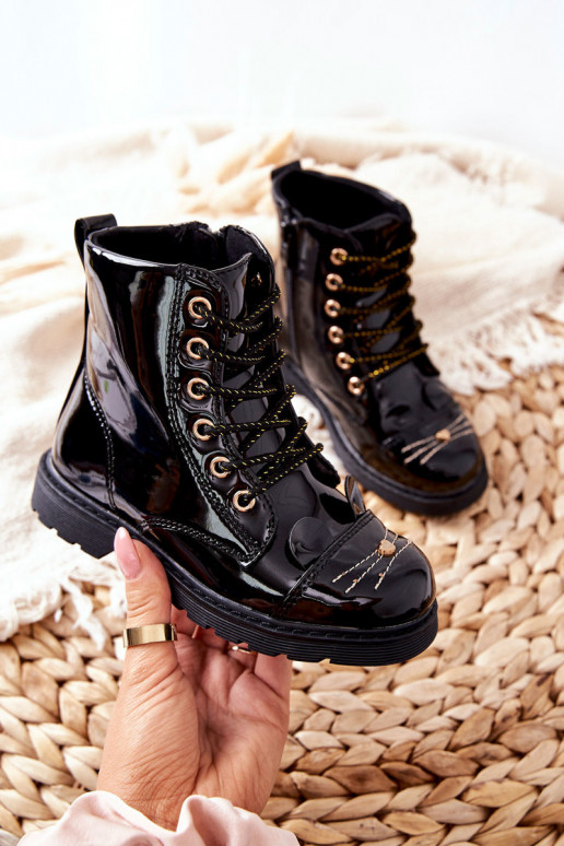 Children's black boots Children's black boots