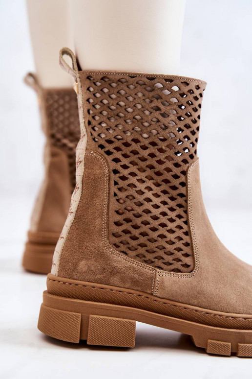 Leather boots Workers Nicole Light brown Leather boots Workers Nicole Light brown