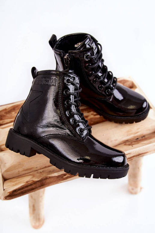 Children's Lacquered Warm Boots Big... Children's Lacquered Warm Boots Big...