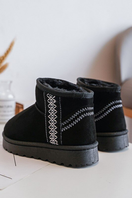 Children's Quilted Snow Boots Black...