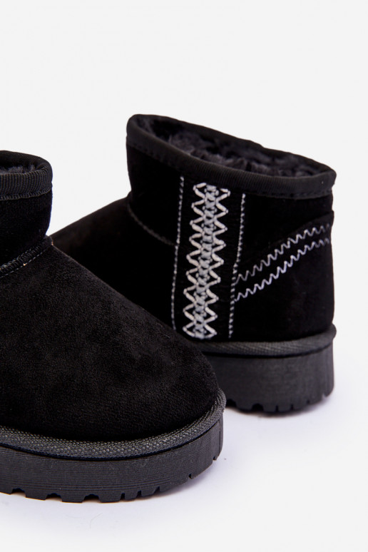 Children's Quilted Snow Boots Black...