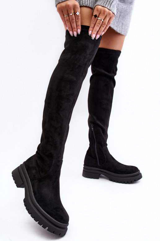 Women's Flat Heel Over-the-Knee Boots... Women's Flat Heel Over-the-Knee Boots...