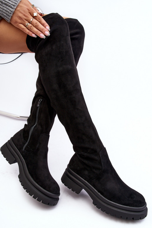 Women's Flat Heel Over-the-Knee Boots... Women's Flat Heel Over-the-Knee Boots...