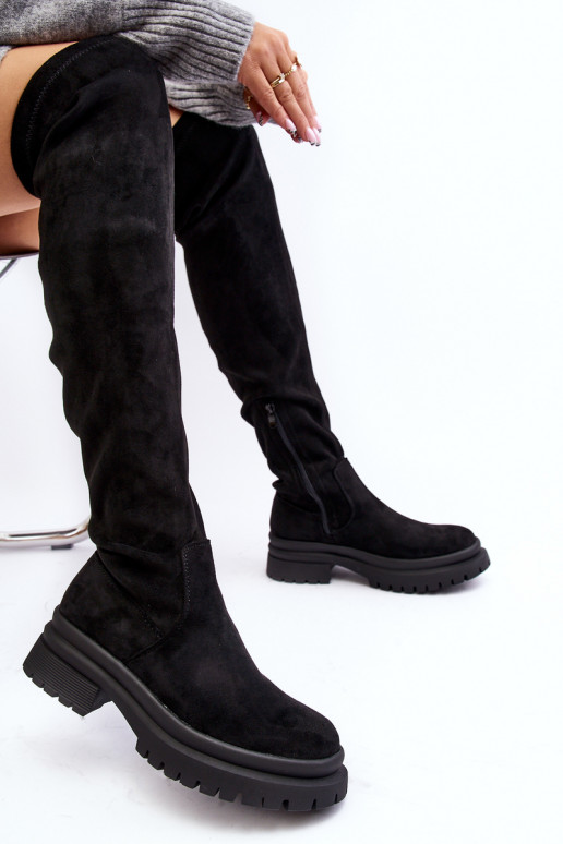 Women's Flat Heel Over-the-Knee Boots... Women's Flat Heel Over-the-Knee Boots...