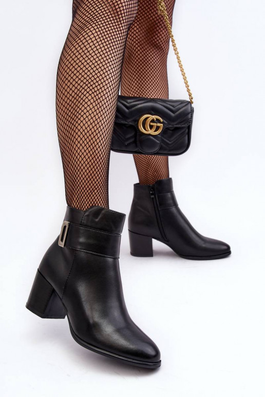 Women's Heeled Boots With Ornament... Women's Heeled Boots With Ornament...