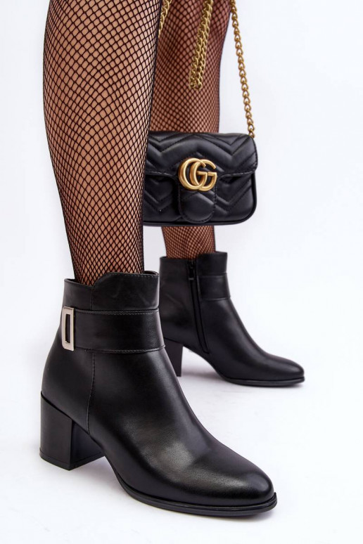 Women's Heeled Boots With Ornament... Women's Heeled Boots With Ornament...