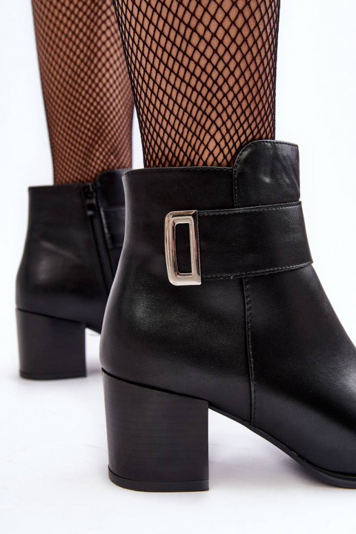 Women's Heeled Boots With Ornament... Women's Heeled Boots With Ornament...