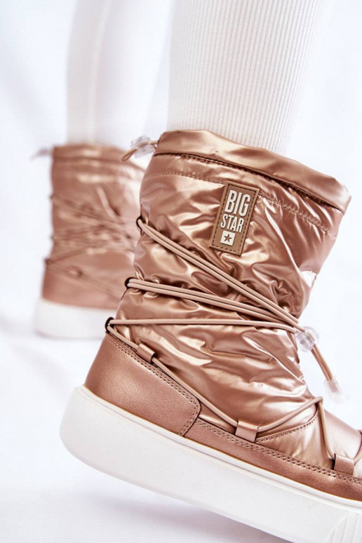 Women's insulated snow boots Big Star Beige