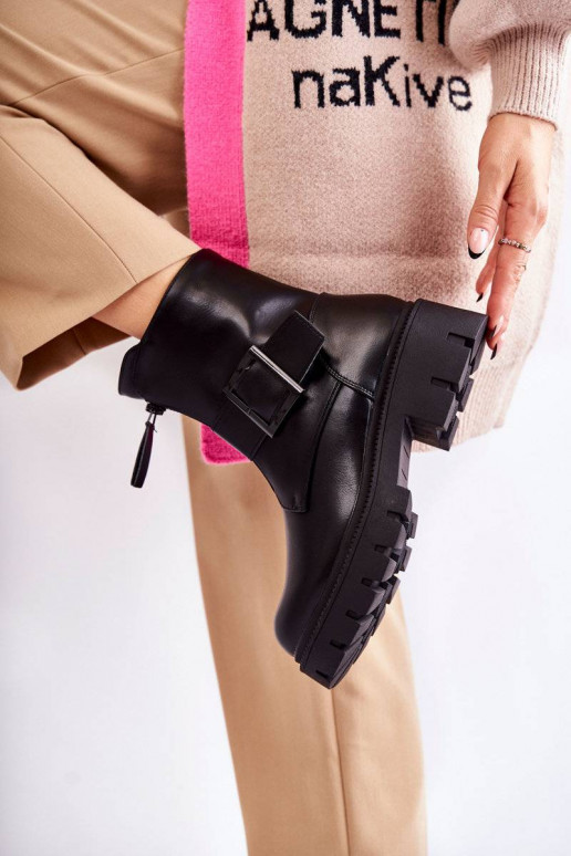 Women's Warm Boots With Zipper Black... Women's Warm Boots With Zipper Black...