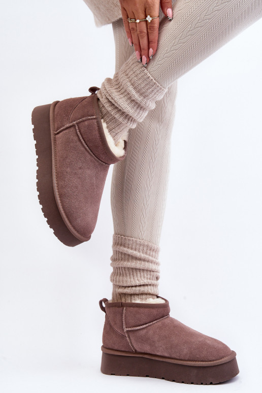 Fashionable Low Suede Snow Boots... Fashionable Low Suede Snow Boots...