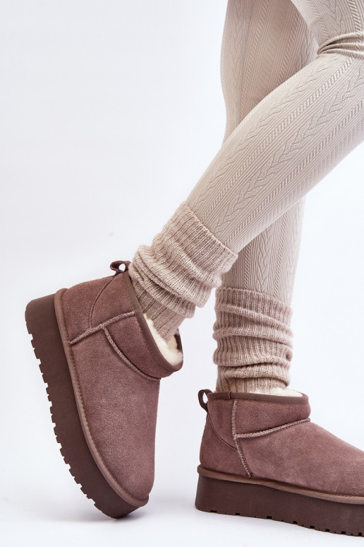 Fashionable Low Suede Snow Boots... Fashionable Low Suede Snow Boots...
