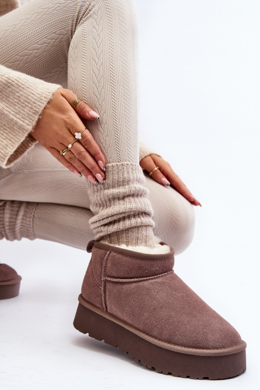 Fashionable Low Suede Snow Boots... Fashionable Low Suede Snow Boots...