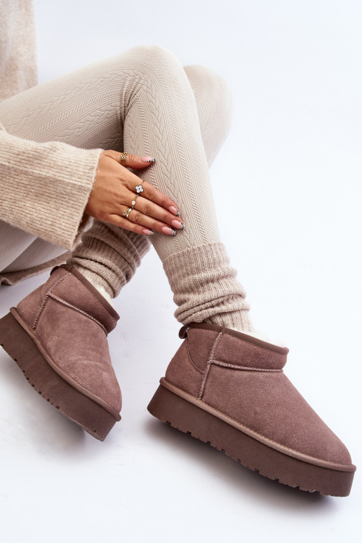 Fashionable Low Suede Snow Boots... Fashionable Low Suede Snow Boots...