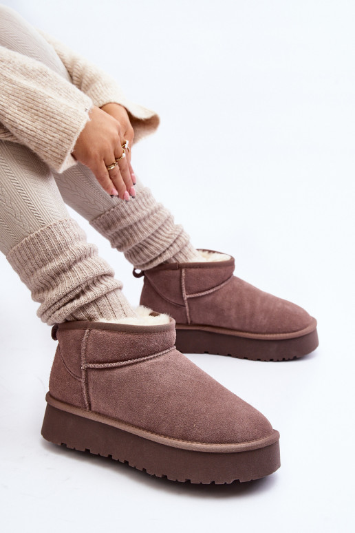 Fashionable Low Suede Snow Boots... Fashionable Low Suede Snow Boots...