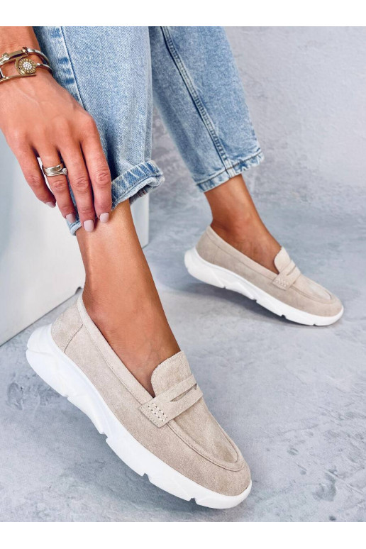 Mokasinai minkštu padu HICKS BEIGE Mokasinai minkštu padu HICKS BEIGE