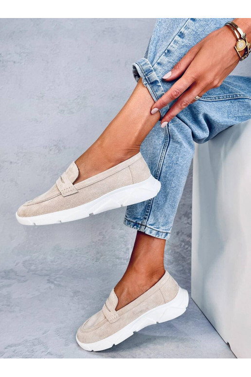 Mokasinai minkštu padu HICKS BEIGE Mokasinai minkštu padu HICKS BEIGE