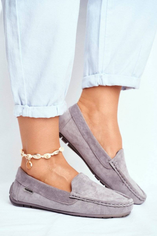 Women s Loafers Suede Grey Morreno Women s Loafers Suede Grey Morreno