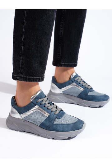 Blue sneakers