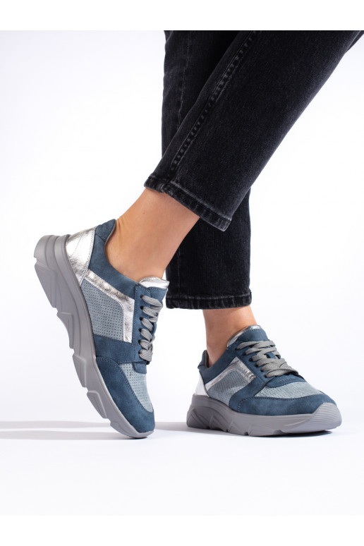Blue sneakers