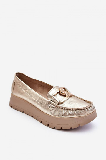 Leather Platform Loafers... 2