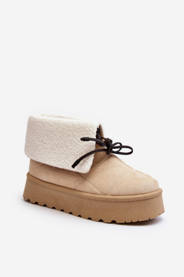 Snow boots on platform with... 2