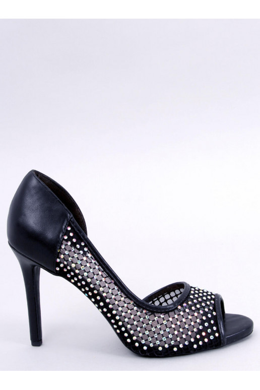 copy of  open toe GLASS BLACK