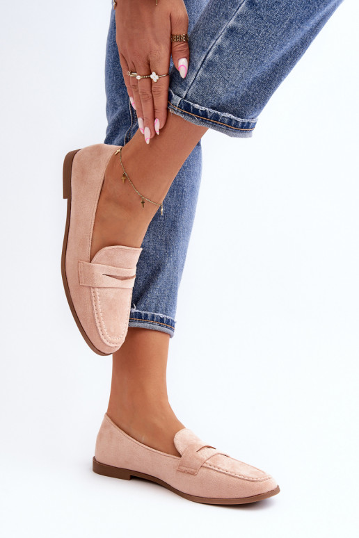 Women's Classic Moccasins Pink Olevin