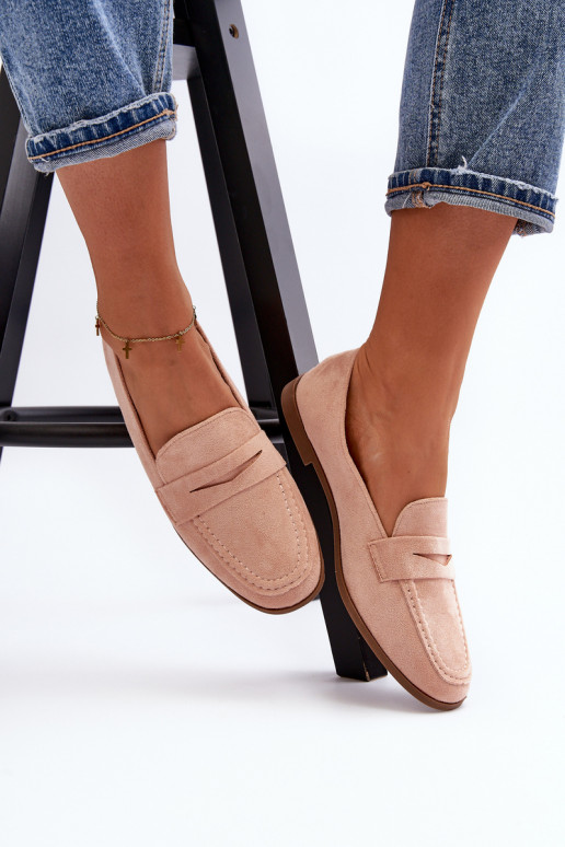 Women's Classic Moccasins Pink Olevin