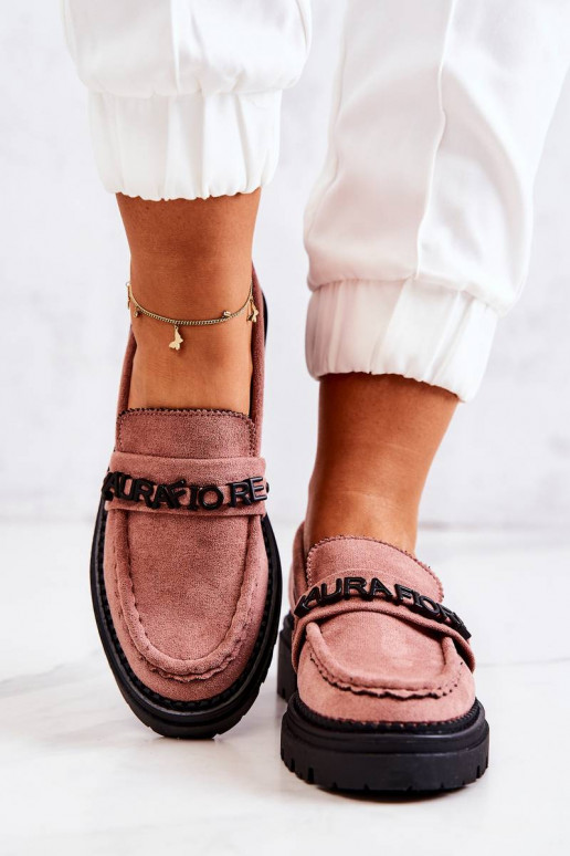 Suede Loafers Letters La.Fi Dirty... Suede Loafers Letters La.Fi Dirty...