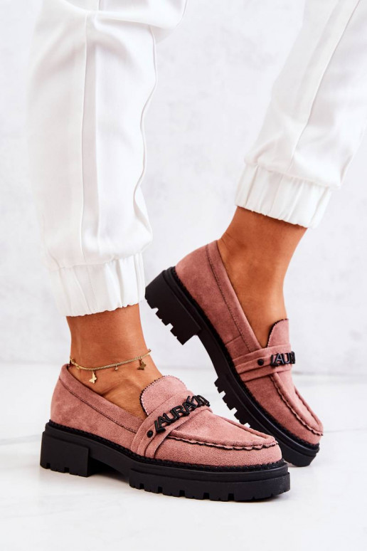 Suede Loafers Letters La.Fi Dirty... Suede Loafers Letters La.Fi Dirty...