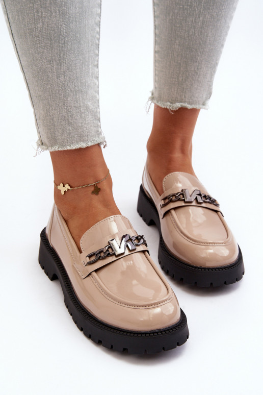 Women's Patent Leather Loafers with... Women's Patent Leather Loafers with...