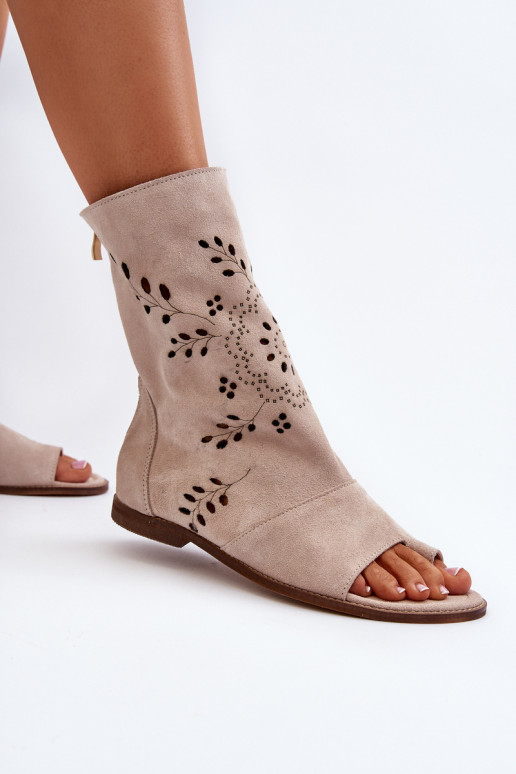 Zazoo Women's Suede Sandals With...