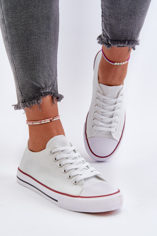 Women's Classic Low White Sneakers... Women's Classic Low White Sneakers...